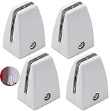 4 Stück Glasklemme verstellbarer Glashalter, Edelstahl Glashalter Aluminium,...