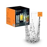 Nachtmann Longdrinkgläser Set 420 ml, 4 Stück, Sculpture, 101967,...