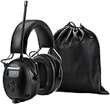 PROHEAR 033 (Upgraded) Gehörschutz mit Bluetooth, FM/AM Radio Wiederaufbare...