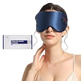 Telepepe beheizte Augenmaske, 1500mAh Wärmebrille mit Akku ohne Kabel, 3 Wärmestufen,...