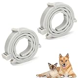 LONGHAO 2 pcs Wasserdicht Hund Flohhalsband,Zeckenhalsband für Hunde,Zeckenband für...