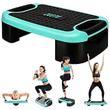 ZUETK 4-in-1 Aerobic-Balance-Board und Step-Up-Trainingsplattform – Verstellbares,...