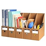 5 Stück Zeitschriftensammler, Ordner Aufbewahrungsbox, Kartonständer...