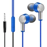 MuSheng Kopfhörer In-Ear-Kopfhörer mit Mikrofon 3,5-mm-Ohrhörer mit Kabel für iOS- und...