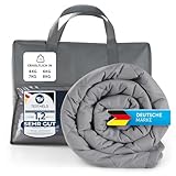 Blumtal Gewichtsdecke 135x200 cm - Entspannungsdecke mit Obermaterial aus 100% Baumwolle -...