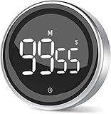 LIORQUE Digitaler Küchentimer Magnetisch Timer digital Eieruhr Kurzzeitwecker...