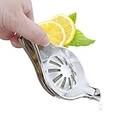Vogelzitronen -Squeezer Edelstahl Handbuch Zitronensaft mit Auslauf tragbarer Obstlime...
