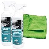 stein-reiniger Arbeitsplatten-Reiniger Naturstein & Quarz Komposit 2x 500 ml inkl....