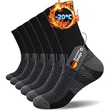 Ruixue 6 Paar Sportsocken Herren Damen Wandersocken Trekkingsocken Baumwolle...