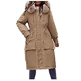 XTBFOOJ Damen Weste lang Damen Parka Damen Jacke Longjacke Damen Baseball Jacke Damen...
