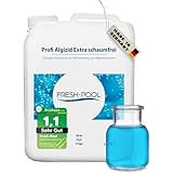 Fresh-Pool Profi Algizid Extra schaumfrei 5 Liter - Pool Algenmittel | Pool...