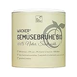 Wacker Gemüsebrühe Bio, 300g. Glutenfrei, laktosefrei & vegan. Ohne Zuckerzusatz, Hefe &...