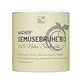 Wacker Gemüsebrühe Bio, 300g. Glutenfrei, laktosefrei & vegan. Ohne Zuckerzusatz, Hefe &...