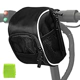 ANDEWX Fahrrad Lenkertaschen, 1,5L Fahrradtasche Lenker mit Regenhülle Fahrradkorb für...
