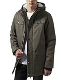 Urban Classics Herren und Jungen Jacke Heavy Cotton Parka mit gefütterter und...