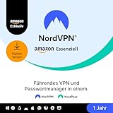 NordVPN Amazon Essenziell, 10 Geräte, 1 Jahr, VPN & Passwort-Manager,...