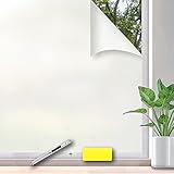 Simple Fix Statische Fensterfolie - Milchglasfolie 90 x 200 cm - Selbshaftend...