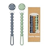 TYRY.HU Schnullerkette Silikon Junge und Mädchen Einteilig Dummy Clips Schnuller Ketten...