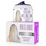 BOLD UNIQ Silber Haarmaske für silbernes und blondiertes Haar - Purple Hair...