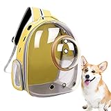 Facynde Klarer Katzenrucksack,Hundetragetasche im Mesh-Design - Durchsichtige...