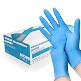 K-MART Einweghandschuhe, Blau Nitrilhandschuhe - Box mit 100 Stück, Einmalhandschuhe...