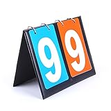 Helweet Sportanzeigetafel, Anzeigetafel, Tragbare Anzeigetafel, Digit Flip Sport...