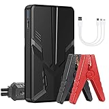 Coollia Starthilfe Powerbank 600A 12V (Bis zu 5,0 L Benzin oder 2,0 L Diesel) Booster Auto...