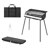 Tragbarer Holzkohlegrill - Outdoor Klappgrill Haushaltsgrill, Holzkohleofen Mit Abnehmbare...