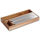Kesper | Folienspender, Material: Akazienholz, Maße: 42 x 19 x 5,4 cm, Farbe: Braun |...