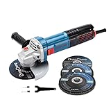 DongCheng Winkelschleifer 1100 W, Scheiben-Ø: 125 mm, Leerlaufdrehzahl: 11.800min-1,...