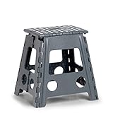 Zeller 13037 Premium Klapphocker faltbar, Kunststoff, anthrazit, TÜV geprüft, belastbar...