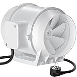 Radialventilator, HG Power 125mm Abluftventilator Hochleistungs Inline...