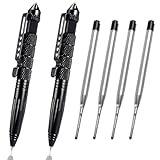 ElevaPulse 2 Stück Multitool Tactical Pen mit 4 Tinten Nachfüllpackungen,...