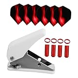 BRIGHTFUFU 19 Stück Teiliges Dart Accessoires Set Fluglochstanzer Flight schutzringen und...
