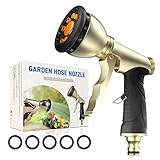 Garten HandBrause, Garten-Sprühpistole Hochdruck Gartenbrause Multifunktion Robuste...