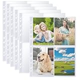 60 Pack A4 Fotohüllen mit 480 Taschen, Transparent Postkartenhüllen für A4 2/3/4...