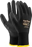 24 Paar PU schwarz beschichtet Nylon Arbeitshandschuhe. Garten-, Builders, Mechaniker