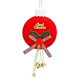 Christbaumschmuck Ornamente Weihnachten Ornamente Vlies Glocken Ornamente Geeignet für...