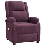 vidaXL Ohrensessel, Massagesessel Sessel Verstellbar, Relaxsessel mit Liegefunktion...