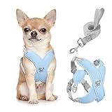 Pawaboo Hundegeschirr mit Hundeleine Set, X-Rahmen Verstellbares Anti Zug...