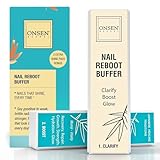 Professioneller Nagelpolierblock von Onsen (1er Pack) - 3 Seiten zum Feilen,...