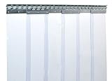 PVC Streifenvorhang Lamellen 2x200mm Höhe 2,00m x Breite 1,05m, fertig vormontiert,...