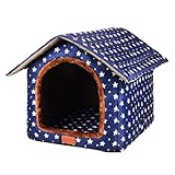 Hundehütte Outdoor | Hundehütte Winter Warm Katzennest Welpenhöhle - Verdickte Warme...