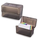 Karteikarten Box,Lernkarteibox Karteikasten für 800 Karten A7 A8,2 Karteikartenbox...