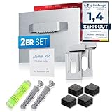 PEARWAY™ - Aufhängung für Acrylglasbilder und Spiegel - [2er Set] - extra starke 3M...