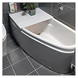 Badewannenabdeckung Falten Badewannenabdeckung PVC Wannentablett, Wasserdicht Staub Bord...