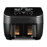 Instant Vortex Plus Doppelkorb mit ClearCook - 7.6L Digitale Heißluftfritteuse, Schwarz,...