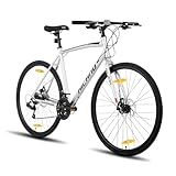 Hiland 28 Zoll Rennrad, Städtischer Pendler Fahrräd mit Scheibenbremse für Männer,...