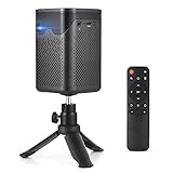 Bisofice Mini Beamer, Portable Beamer WiFi Bluetooth Heimkino Vidoe Projektor...