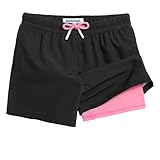 MaaMgic Badehose Jungen Kinder | Schnelltrocknend Kurz Swim Shorts für Kleine | 2 in 1...